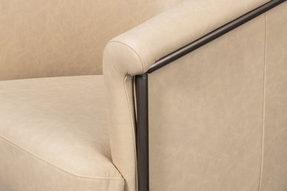 Nagel Distilled Leather Chairwhite