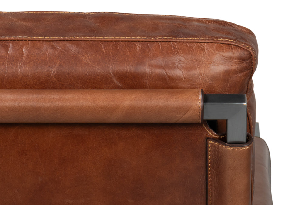 Edmonds Distilled Leather Chairbrown