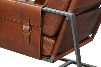 Edmonds Distilled Leather Chairbrown