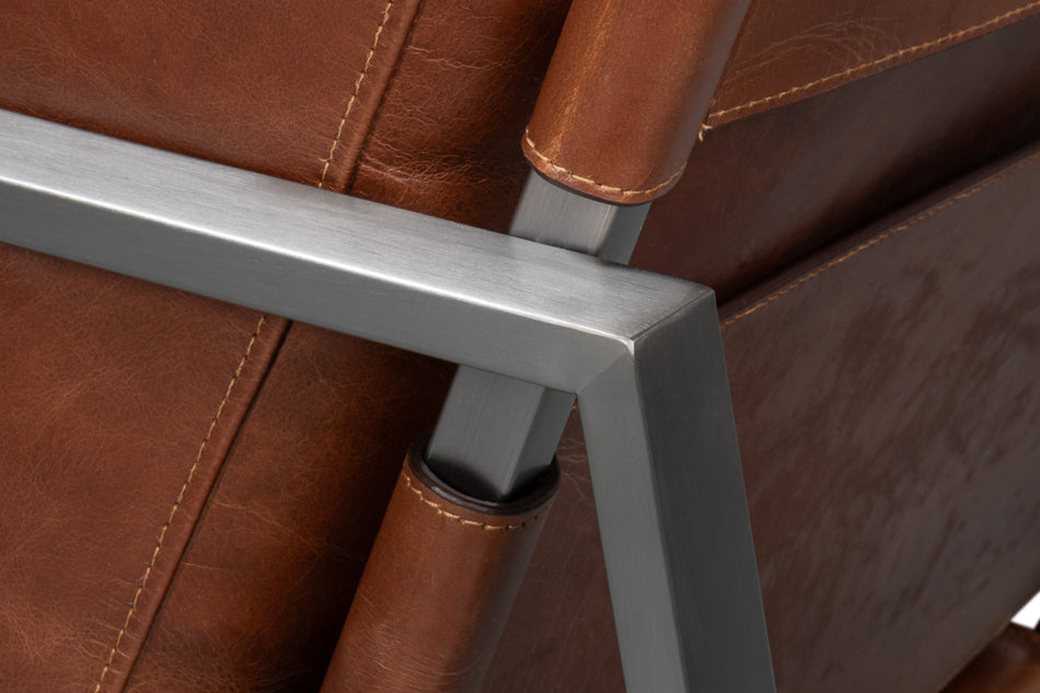 Edmonds Distilled Leather Chairbrown