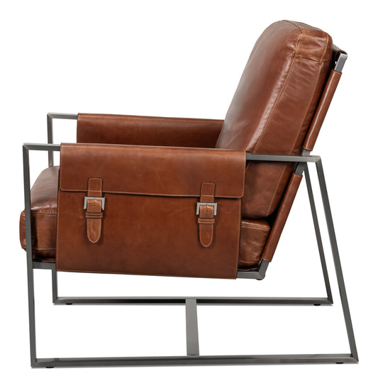 Edmonds Distilled Leather Chairbrown
