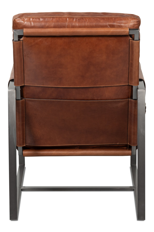 Edmonds Distilled Leather Chairbrown