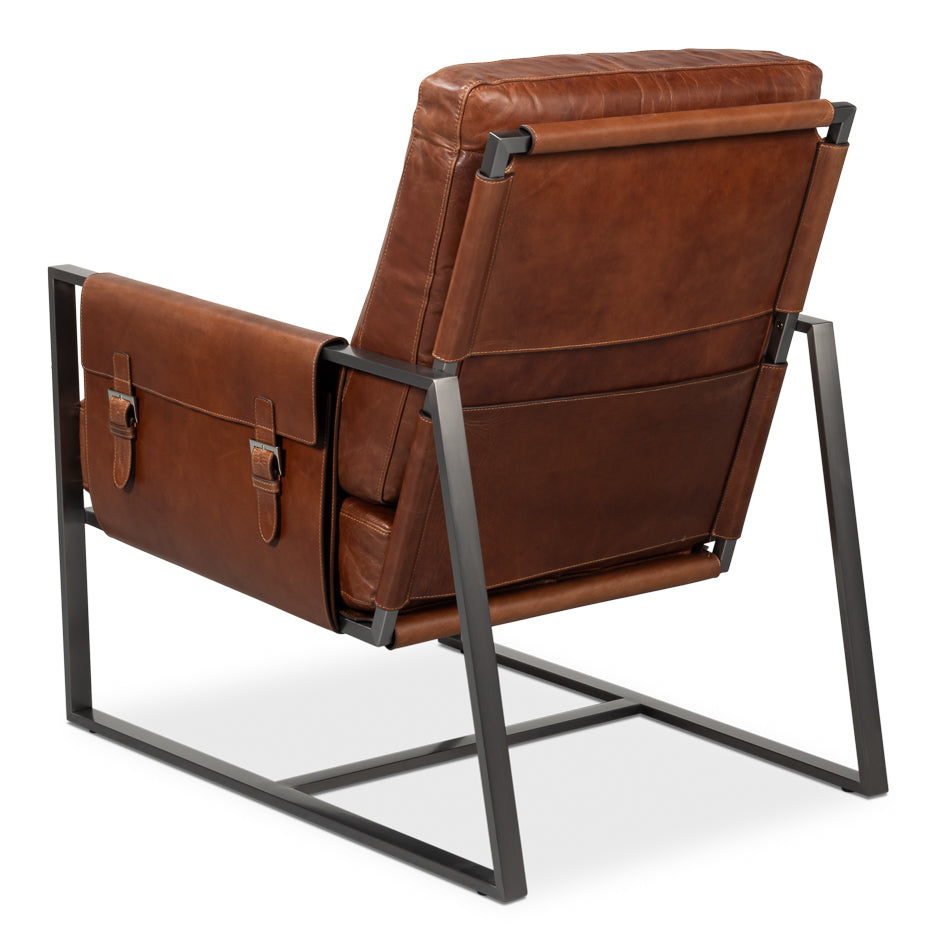 Edmonds Distilled Leather Chairbrown