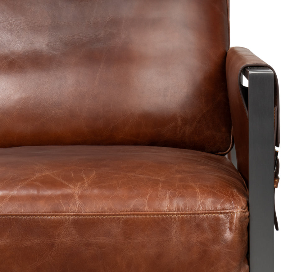 Edmonds Distilled Leather Chairbrown