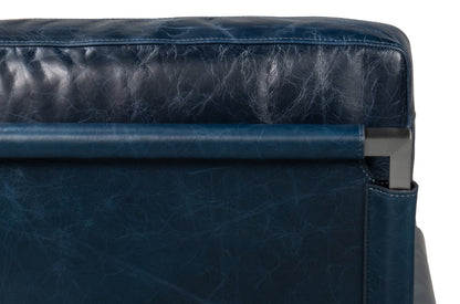 Edmonds Distilled Leather Chairblue