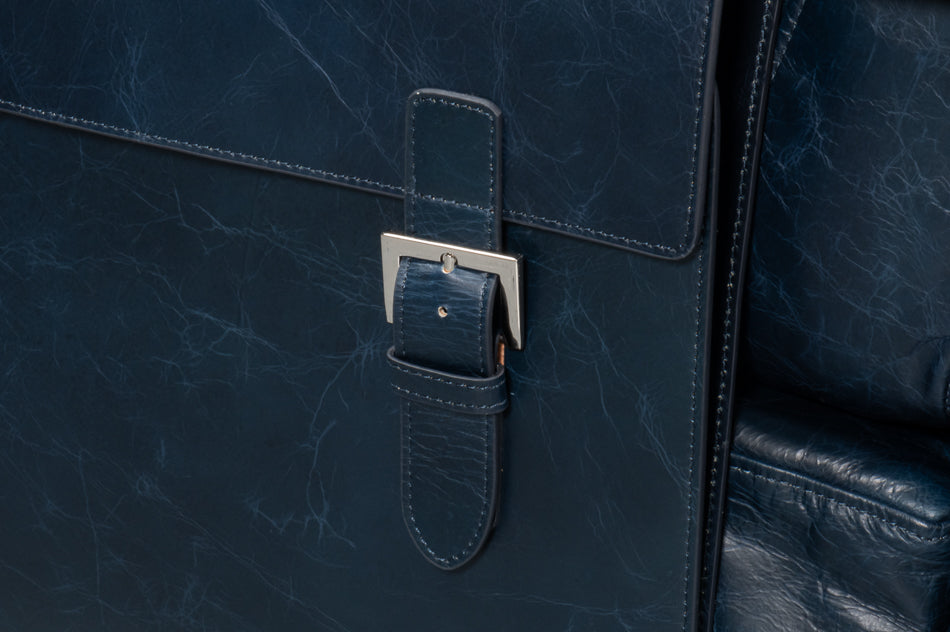 Edmonds Distilled Leather Chairblue