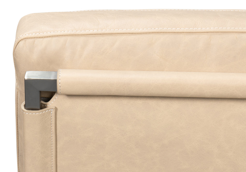 Edmonds Distilled Leather Chairwhite