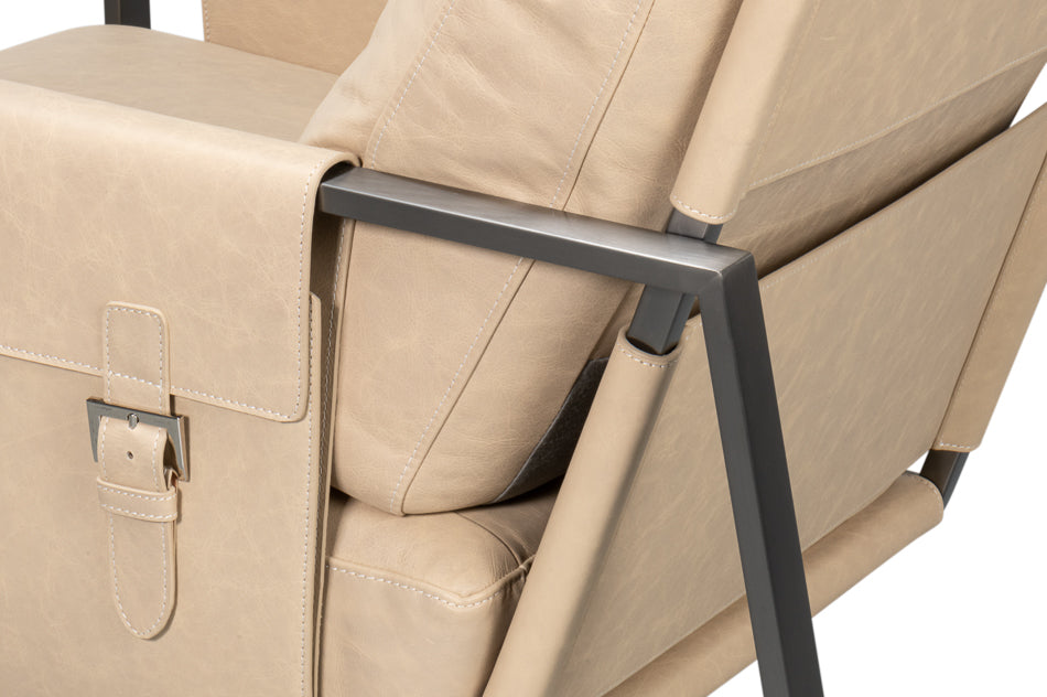Edmonds Distilled Leather Chairwhite