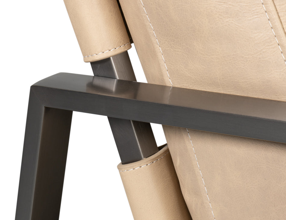 Edmonds Distilled Leather Chairwhite