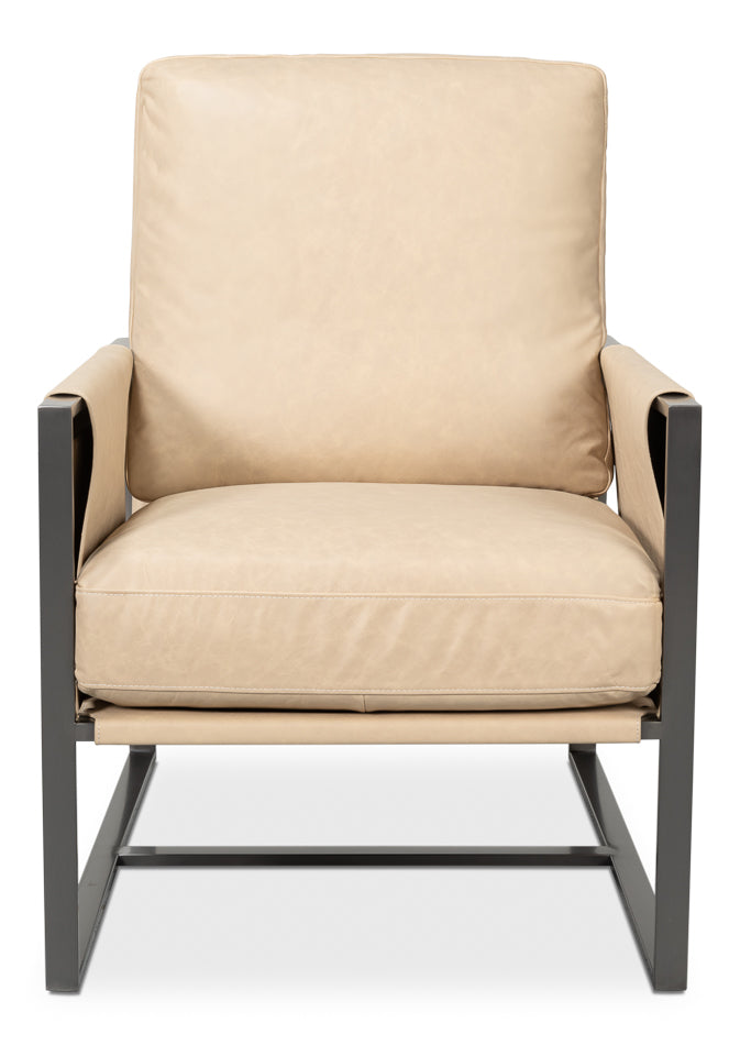 Edmonds Distilled Leather Chairwhite
