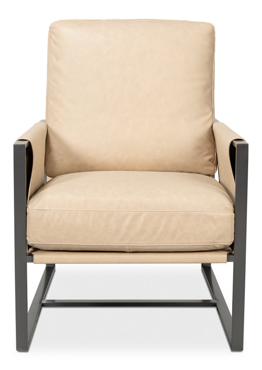 Edmonds Distilled Leather Chairwhite