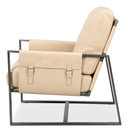 Edmonds Distilled Leather Chairwhite