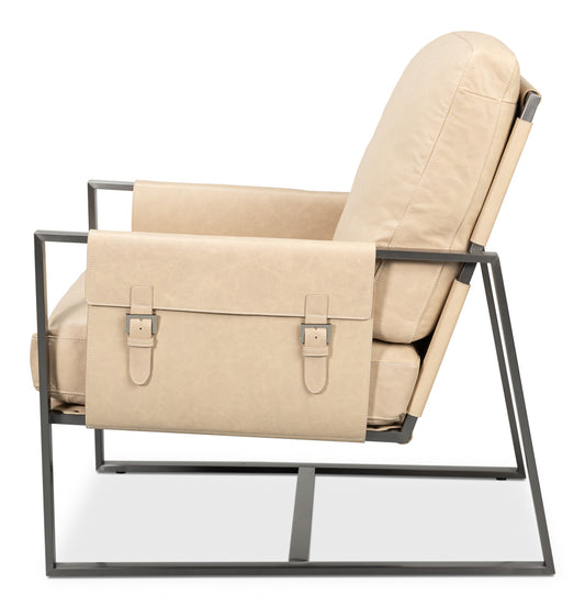 Edmonds Distilled Leather Chairwhite