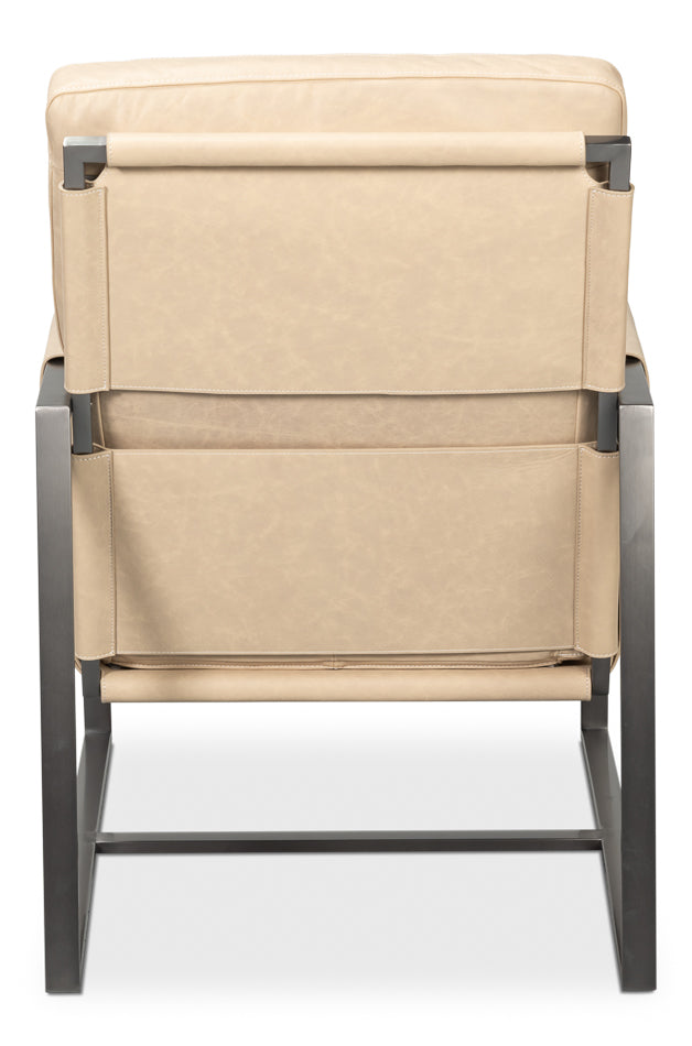 Edmonds Distilled Leather Chairwhite