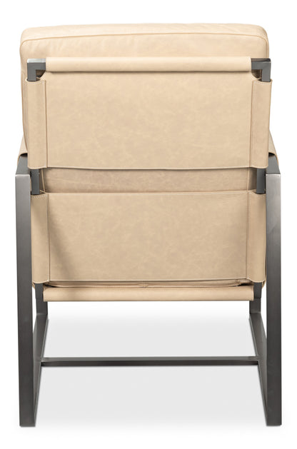 Edmonds Distilled Leather Chairwhite
