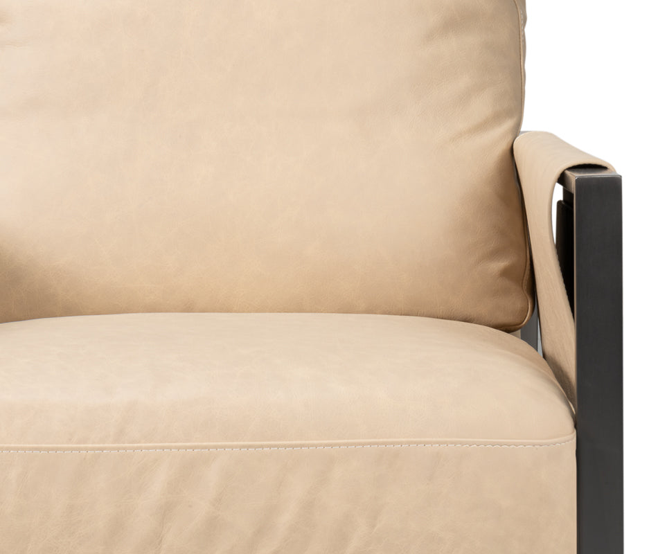 Edmonds Distilled Leather Chairwhite