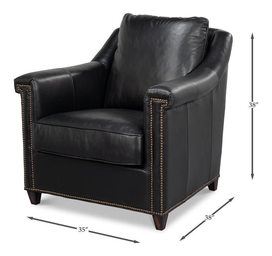 Vandike Arm Chair Onyx Black