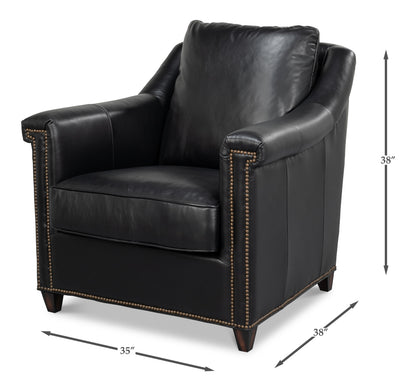 Vandike Arm Chair Onyx Black