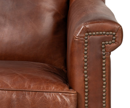 Vandike Arm Chair Newark Brown