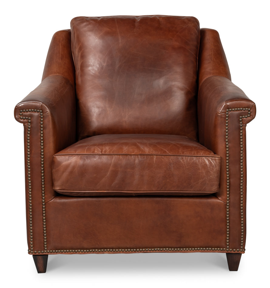Vandike Arm Chair Newark Brown