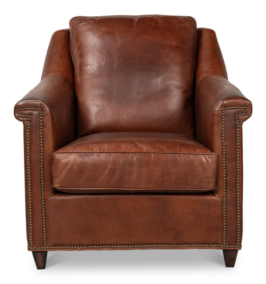 Vandike Arm Chair Newark Brown