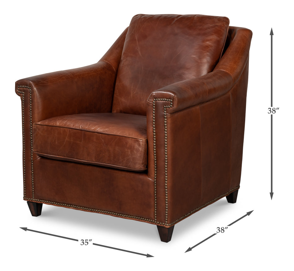 Vandike Arm Chair Newark Brown