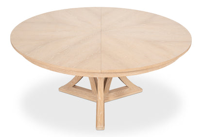 Casual Jupe Dining Tablebleached Oakm