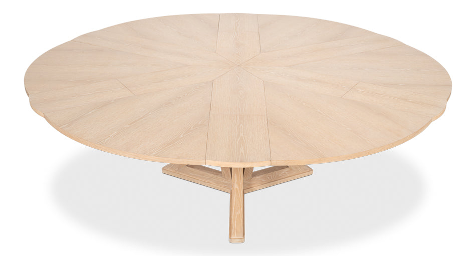 Casual Jupe Dining Tablebleached Oakm