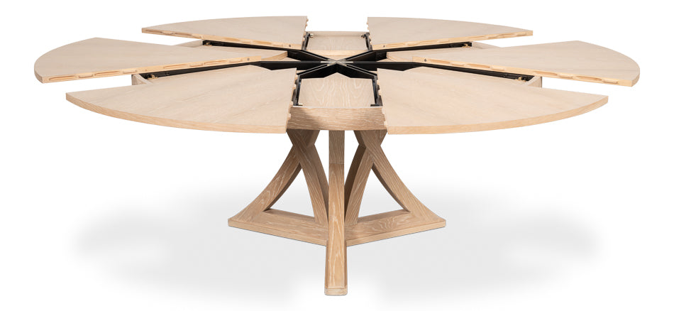 Casual Jupe Dining Tablebleached Oakm