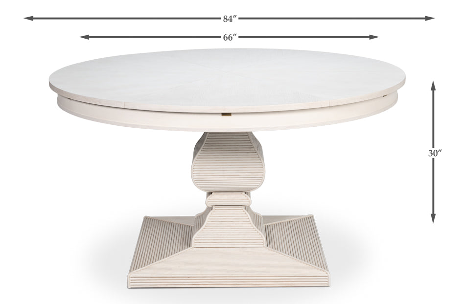 Kelso Jupe Dining Tablewhitelg