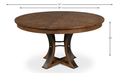 Tower Jupe Dining Table Medlight Mink