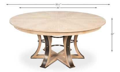 Tower Jupe Dining Tablelrgbleached Oak