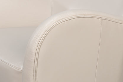 Lombard Wing Chaircrystal White Leather