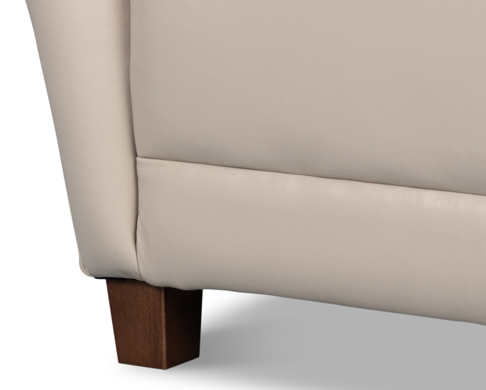 Lombard Wing Chaircrystal White Leather
