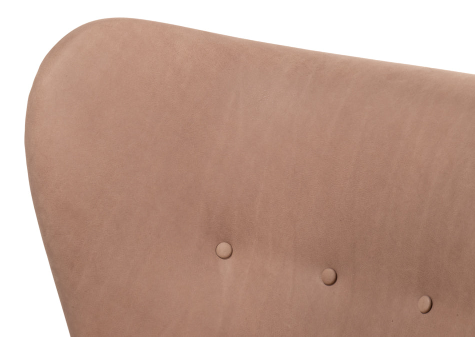 Lombard Wing Chairgreece Grey Leather