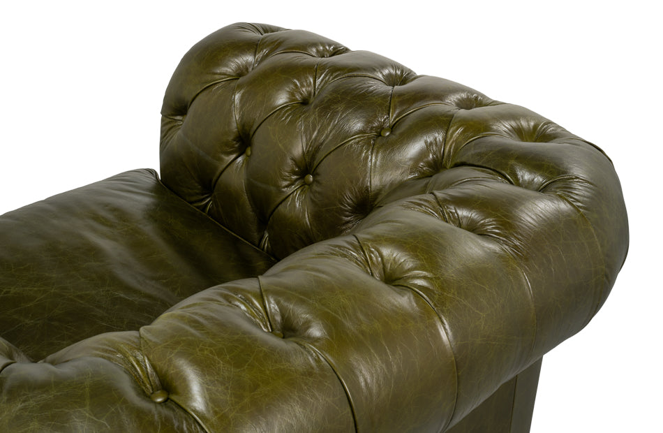 Savile Leather Chairgreen