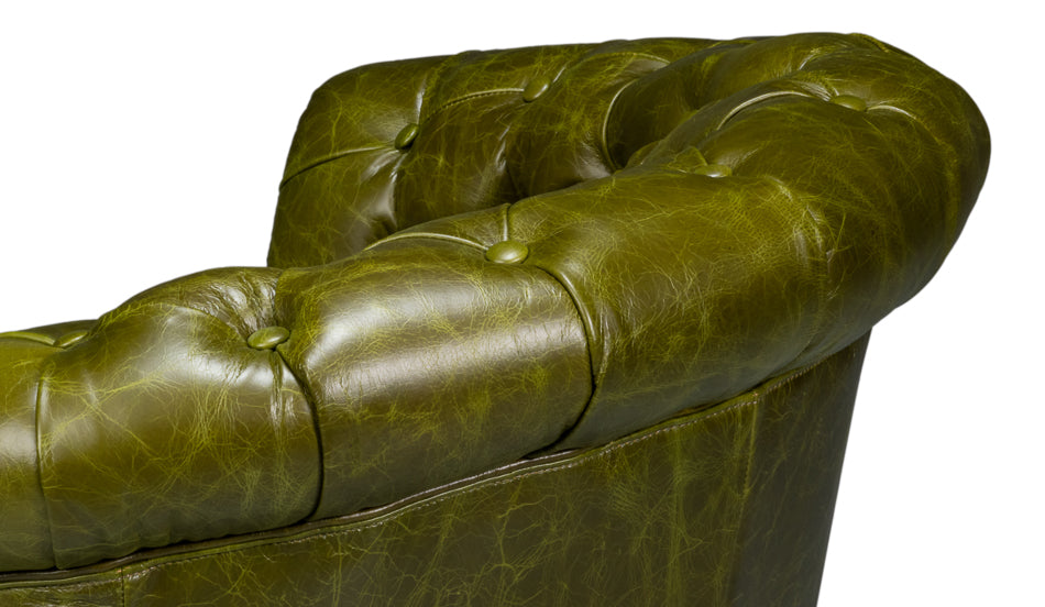 Bastian Armchair Britain Green Leather