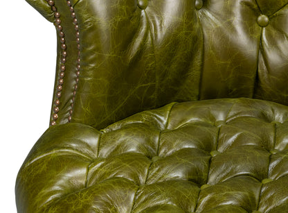 Bastian Armchair Britain Green Leather