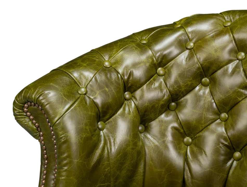 Bastian Armchair Britain Green Leather