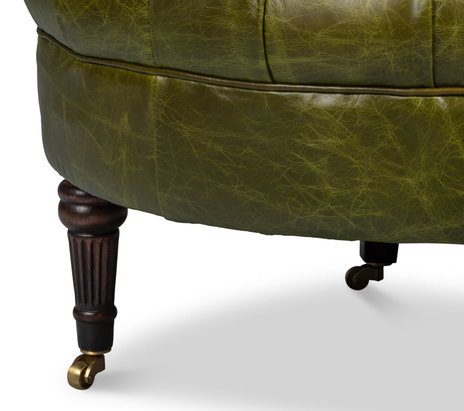 Bastian Armchair Britain Green Leather