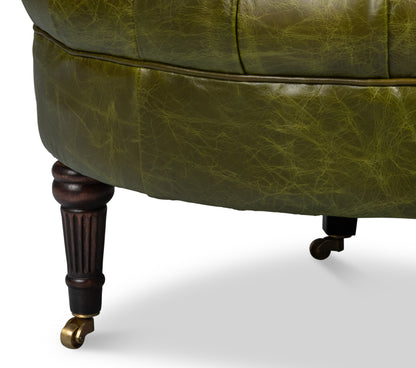 Bastian Armchair Britain Green Leather