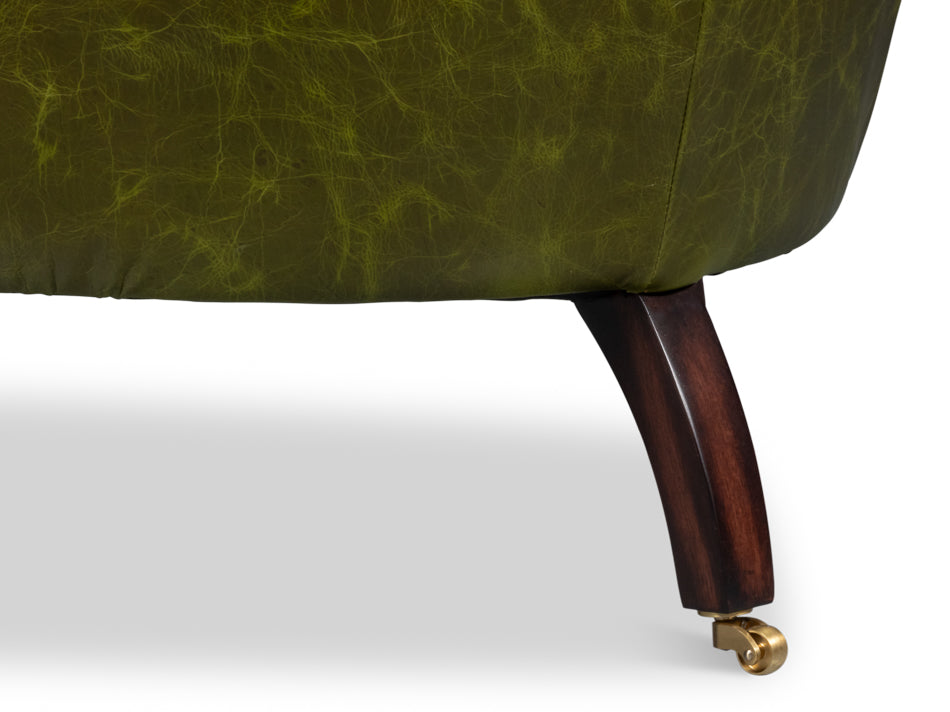 Bastian Armchair Britain Green Leather