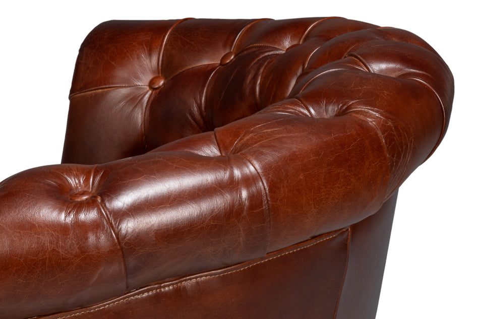 Bastian Armchair Newark Brown Leather