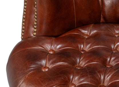 Bastian Armchair Newark Brown Leather