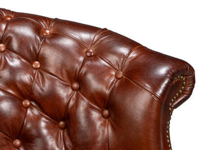 Bastian Armchair Newark Brown Leather