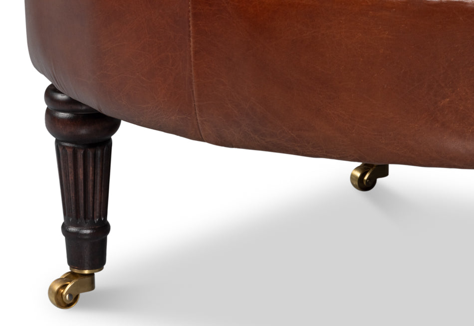 Bastian Armchair Newark Brown Leather