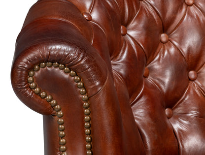 Bastian Armchair Newark Brown Leather