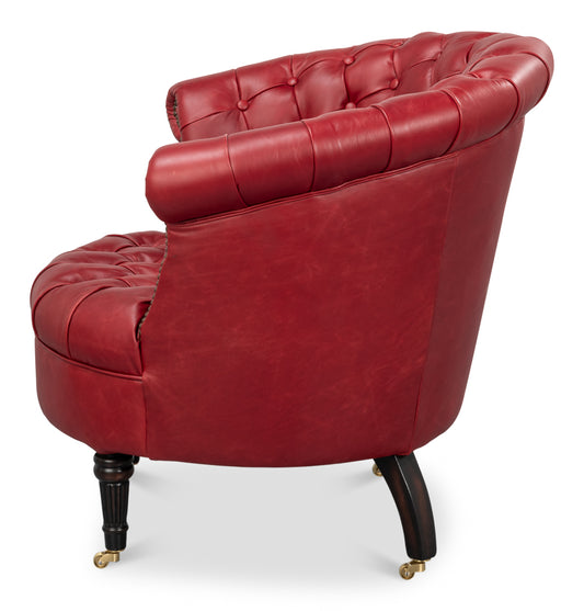 Bastian Armchair New Rouge Leather