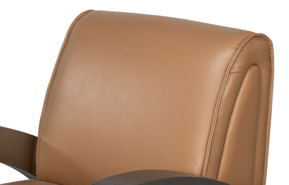 Carlisle Armchair Caramel Brown Leather