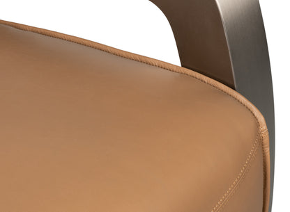 Carlisle Armchair Caramel Brown Leather